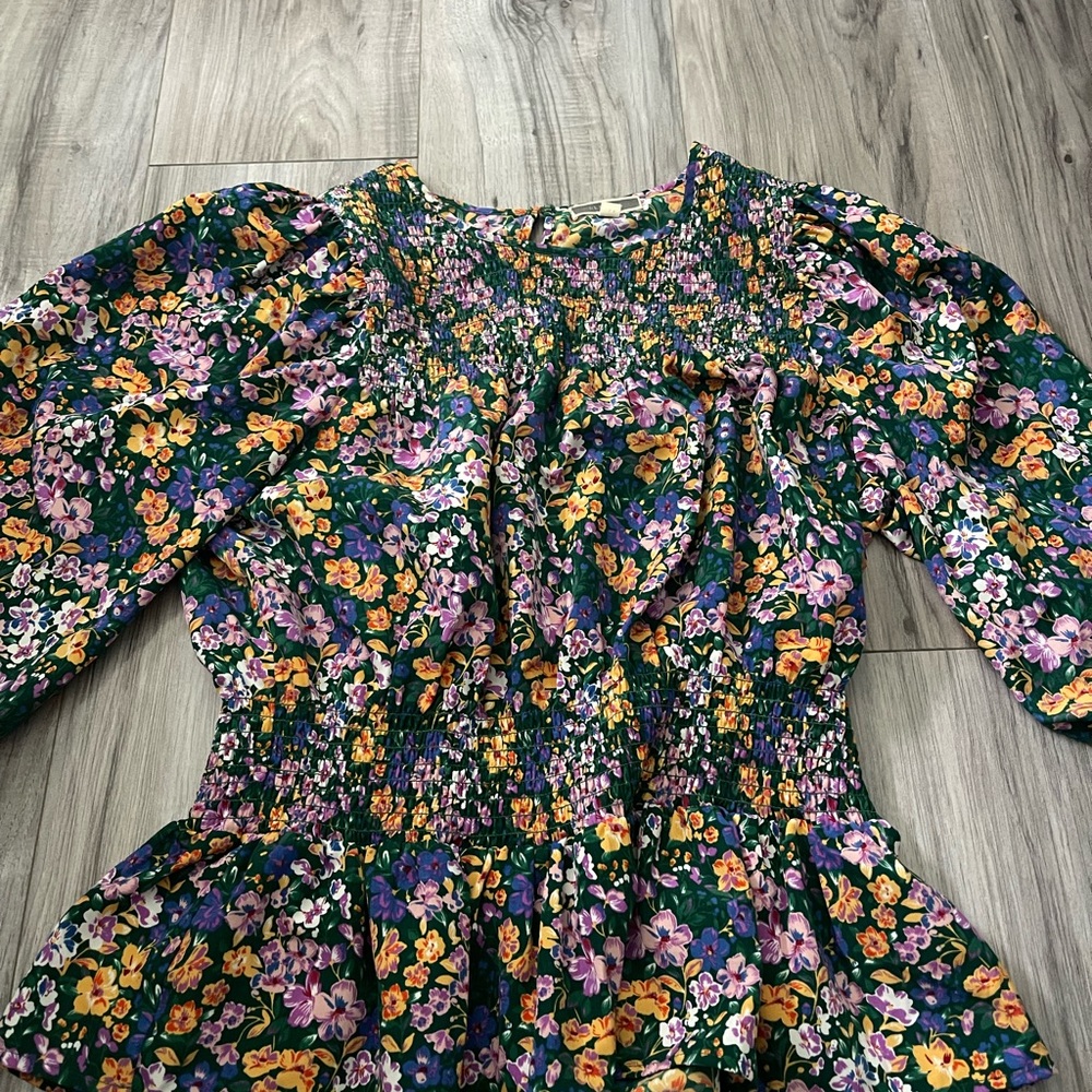 Multi coloured flower top